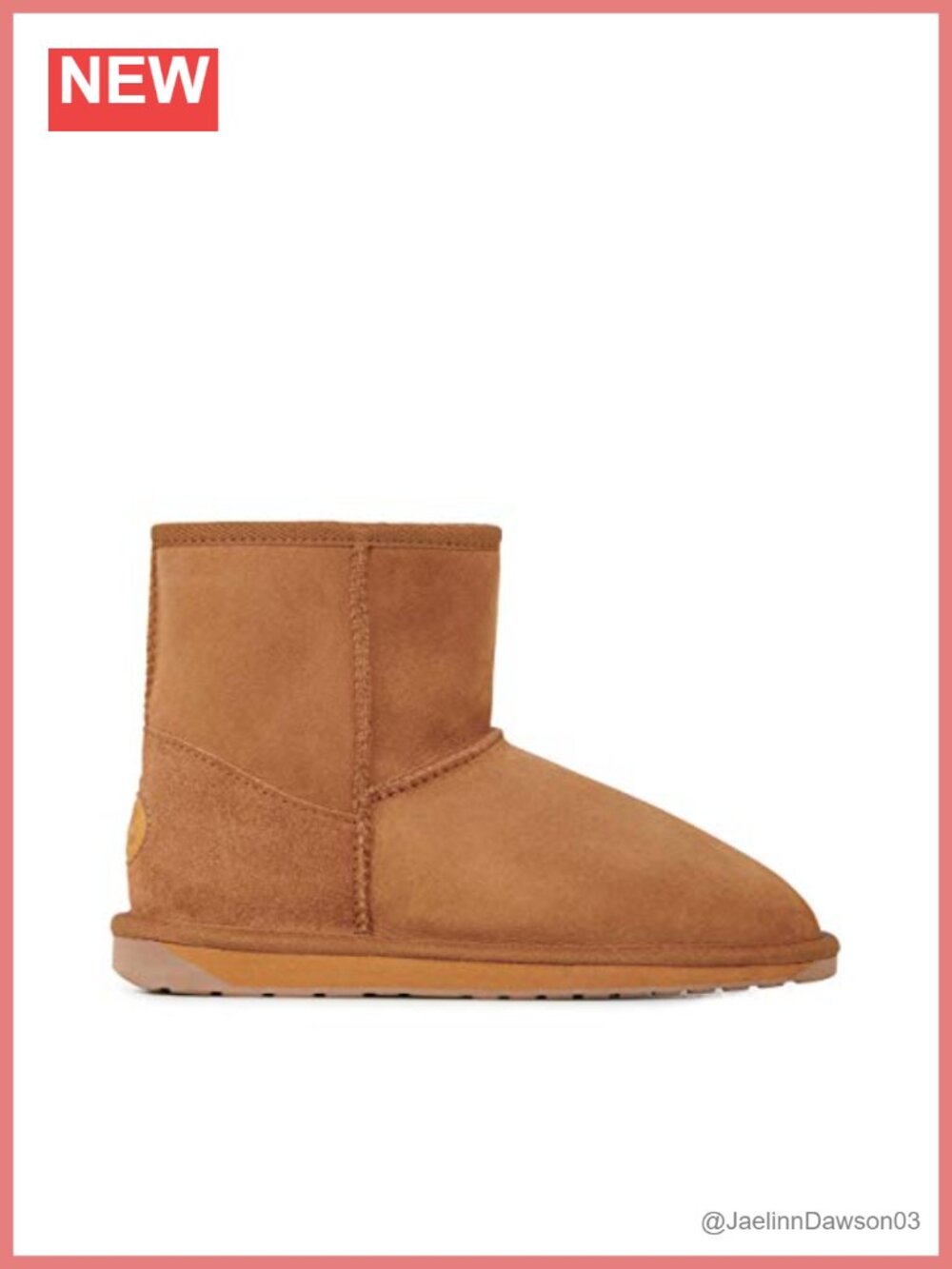 Water Resistant Sheepskin Ankle Boots Pull-On Shearling Lined Winter